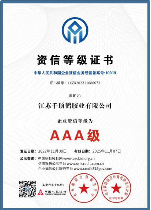 Credit Rating Certificate